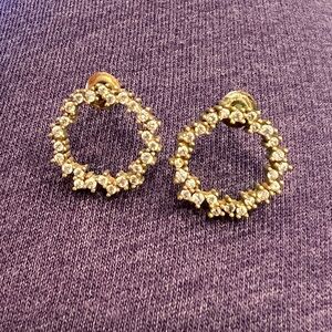 Anthropologie circle stud earrings